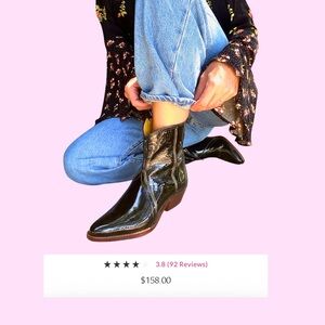 Free People New Frontier Western Boot 🤠🖤